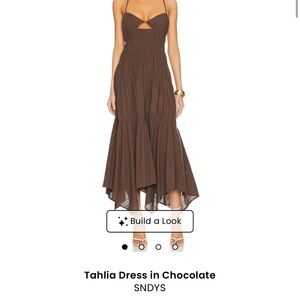 NWT REVOLVE High Low Dress in Chocolate Brown